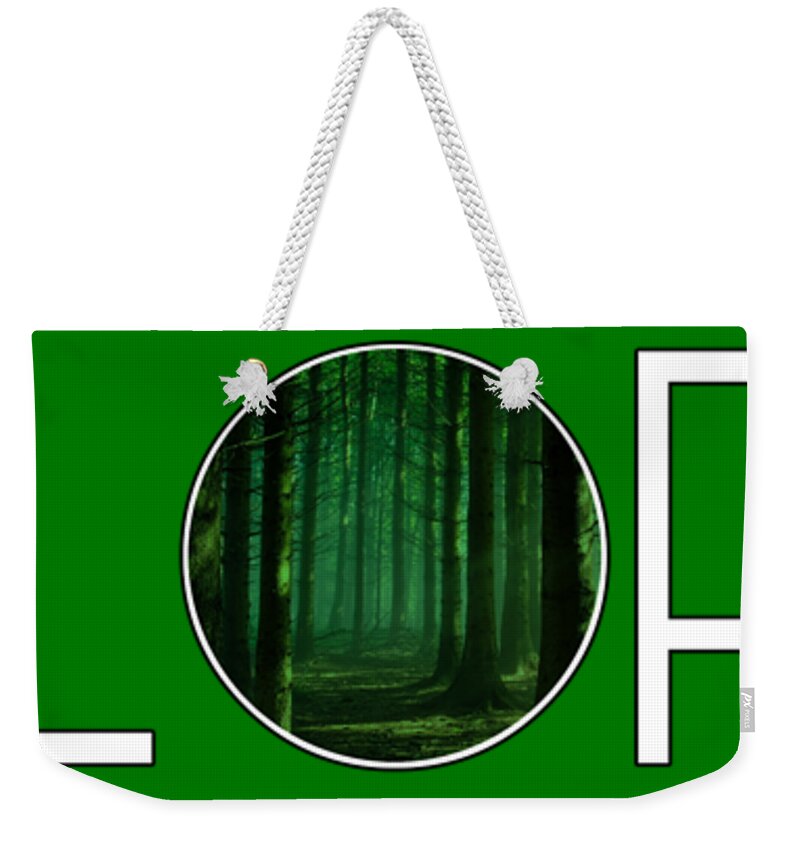  Weekender Tote Bag featuring the painting Wood by John Gholson