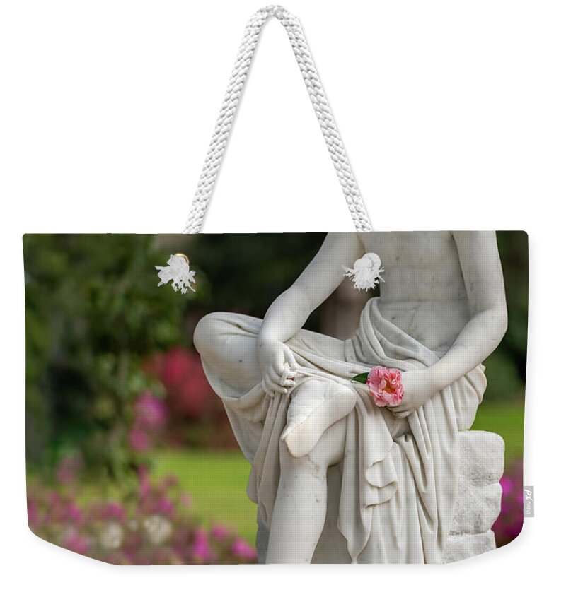 Middleton Place Weekender Tote Bag featuring the photograph The Wood Nymph by Jim Miller