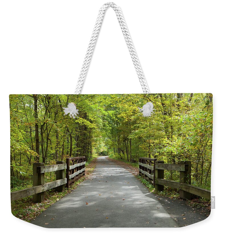 Bridge Weekender Tote Bag featuring the photograph Wooden Bridge _7817 by Rocco Leone
