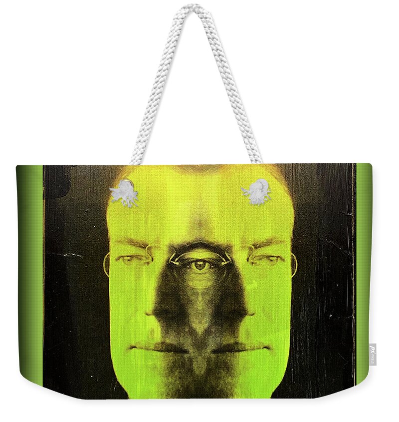 Wunderle Weekender Tote Bag featuring the mixed media Woodrow Wilson V1A by Wunderle