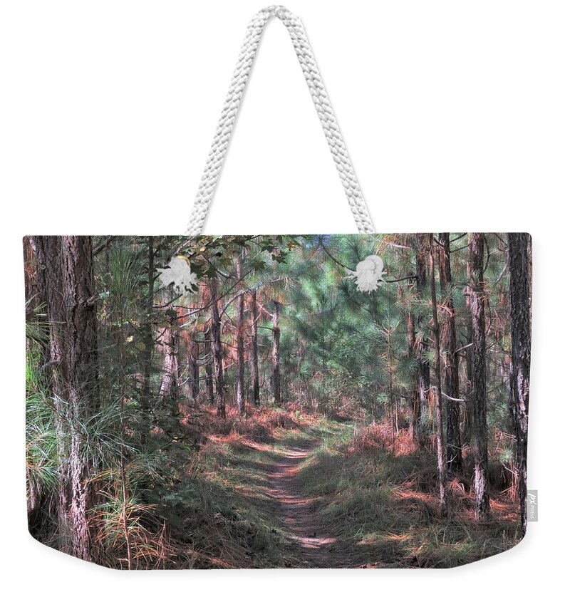 Central Georgia Weekender Tote Bag featuring the photograph Woodsy Idyll by Ed Williams