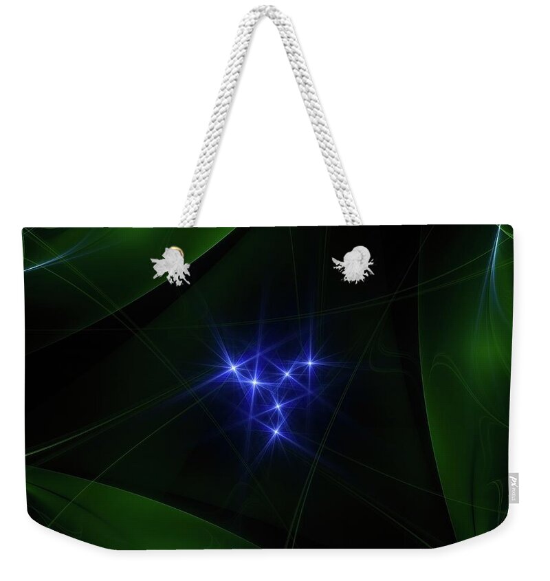Home Weekender Tote Bag featuring the digital art XLI Poems by Jeff Iverson