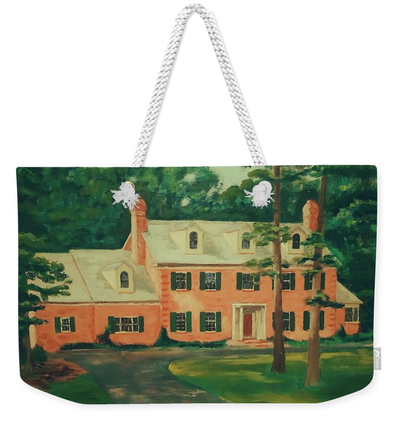 House Weekender Tote Bag featuring the painting Yards by Try Cheatham
