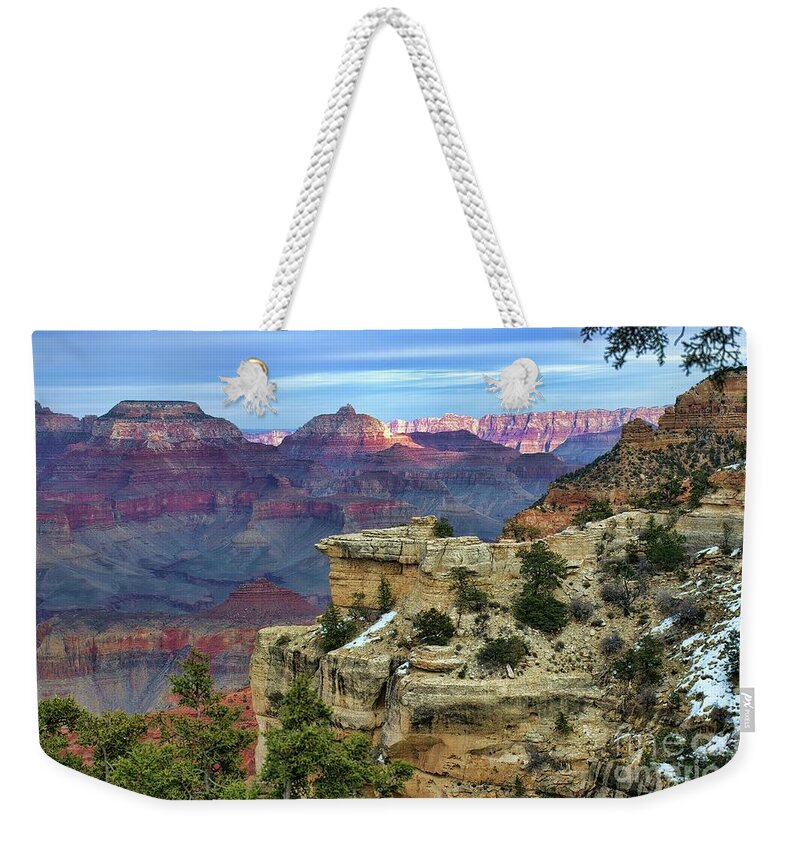 Yavapai Weekender Tote Bag featuring the photograph Yavapai Point Sunset by Diana Mary Sharpton