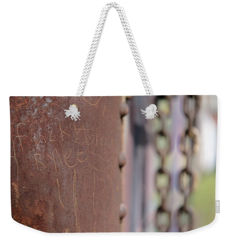 Decay Weekender Tote Bag featuring the photograph Yeah Rylee by Kreddible Trout