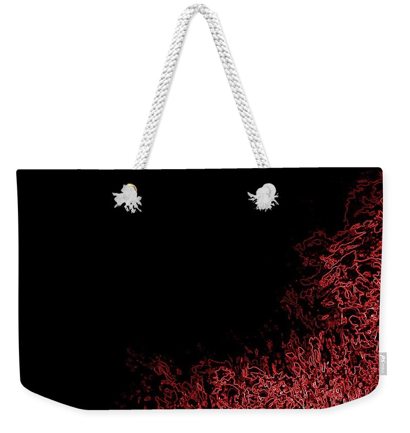 Abstract Weekender Tote Bag featuring the digital art Yet Unknown by Andy Rhodes