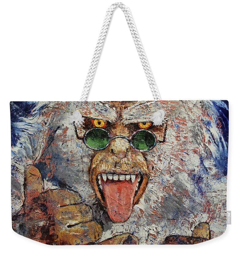 Art Weekender Tote Bag featuring the painting Yeti by Michael Creese
