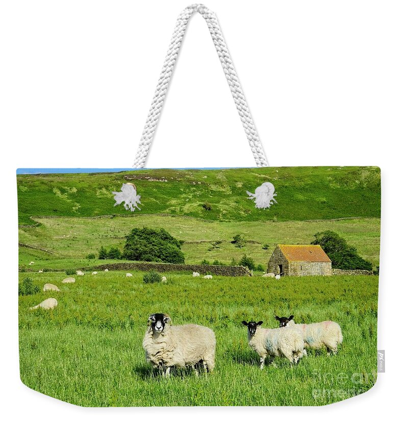 Yorkshire Moors Weekender Tote Bag featuring the photograph Yorkshire Moorland Summer by Martyn Arnold