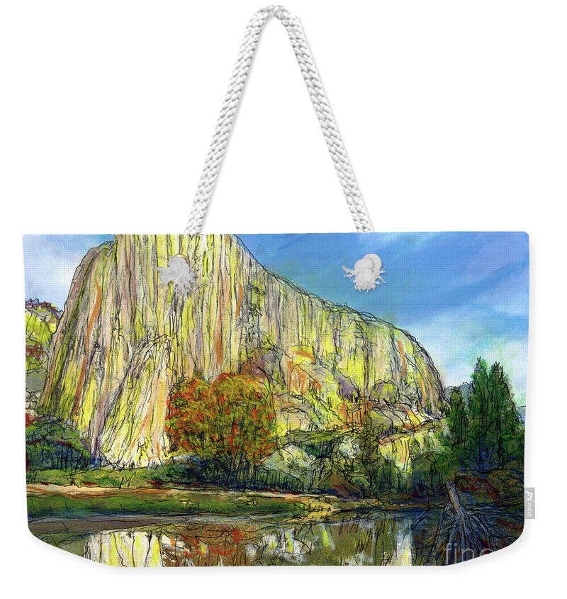  Yosemite National Park Weekender Tote Bag featuring the painting Yosemite National Park. by Randy Sprout