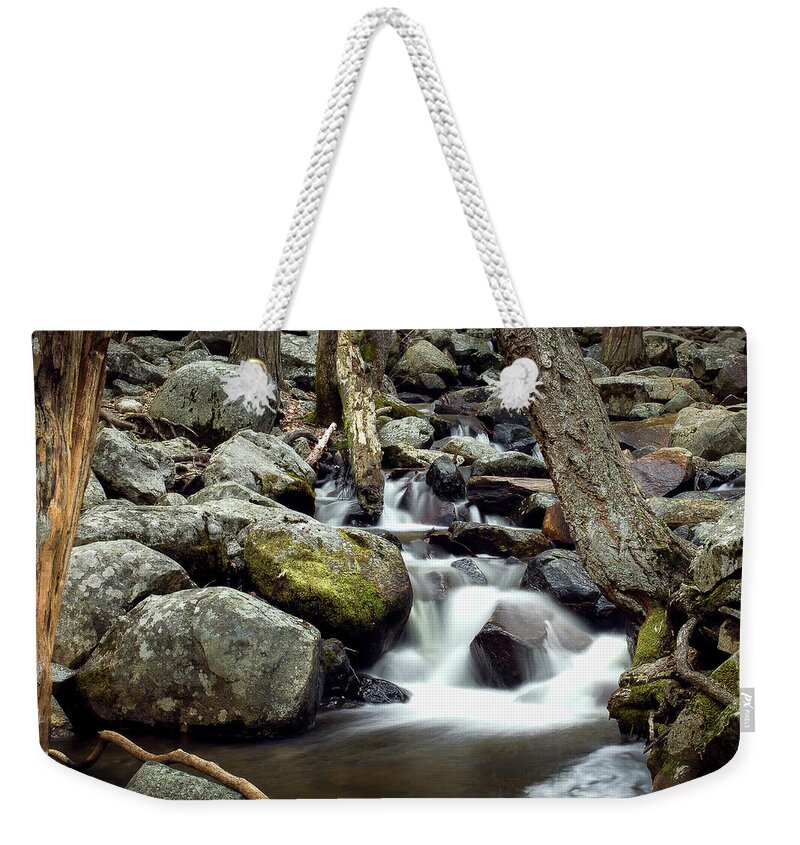 Water Weekender Tote Bag featuring the photograph Yosemite Stream by Gary Geddes