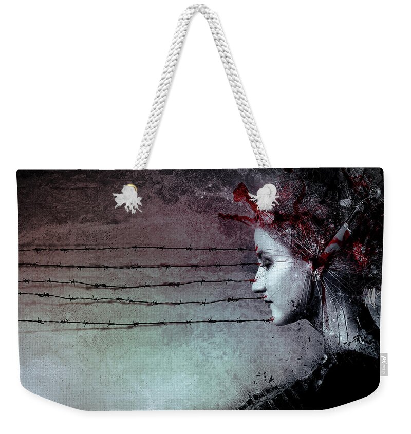 Music Weekender Tote Bag featuring the digital art You Promised me a Symphony by Mario Sanchez Nevado