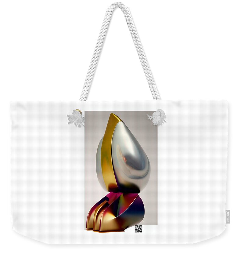 Sculpture Weekender Tote Bag featuring the digital art You will Love it by Rafael Salazar