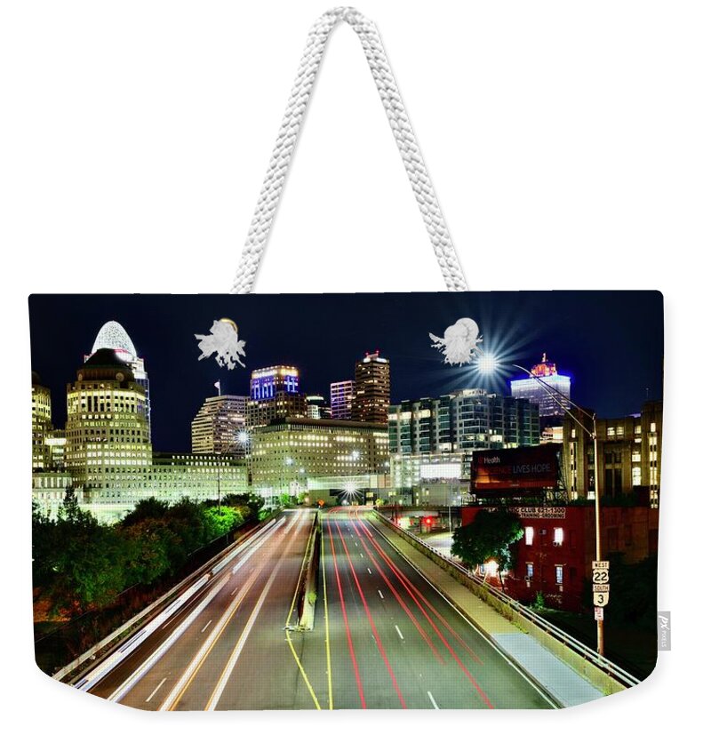 Cincinnati Weekender Tote Bag featuring the photograph Your Cincinnati by Frozen in Time Fine Art Photography