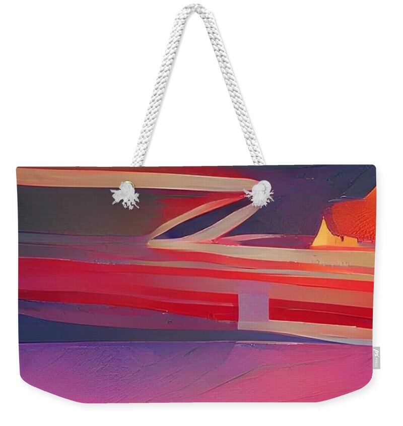  Weekender Tote Bag featuring the digital art ZigZag by Rod Turner