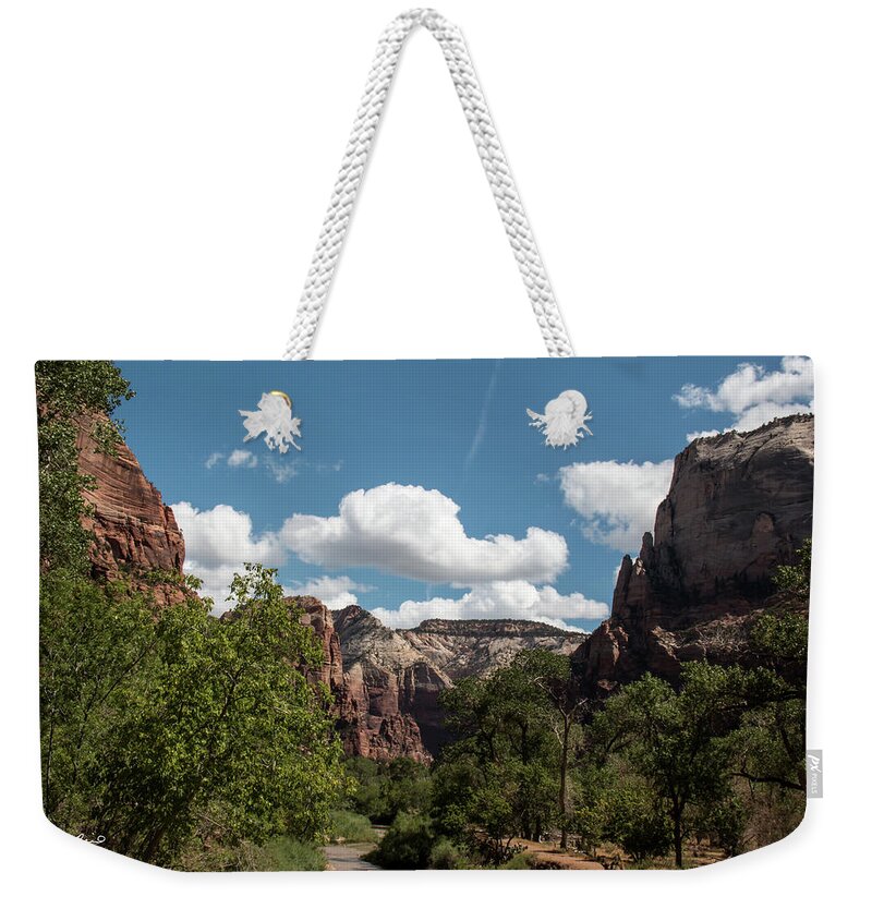 Office Weekender Tote Bag featuring the photograph Zion UT - U.S. National Parks - Snapshot 13 by Ronald Reid