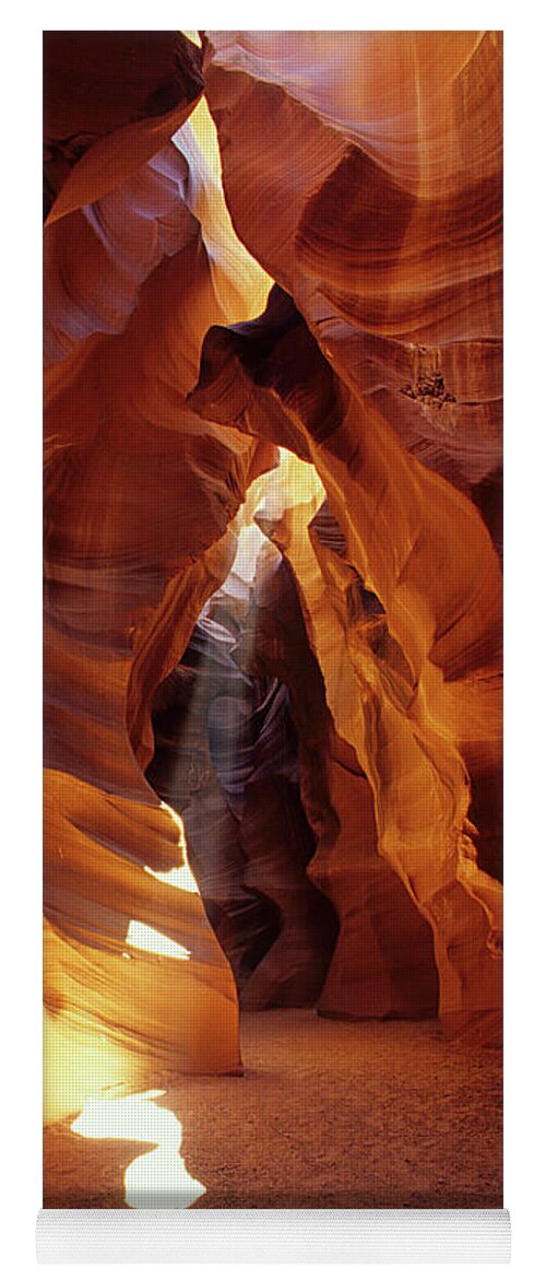  Antelope Canyon Yoga Mat featuring the photograph Antelope Canyon Ray Of Hope by Bob Christopher