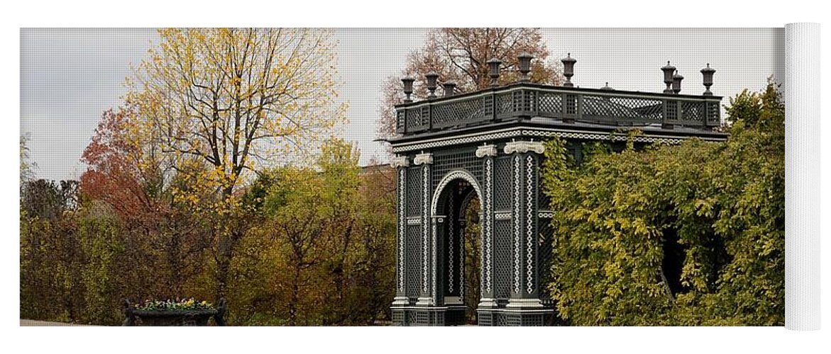 Fall Yoga Mat featuring the photograph Garden Gate Schonbrunn Palace Vienna Austria by Imran Ahmed