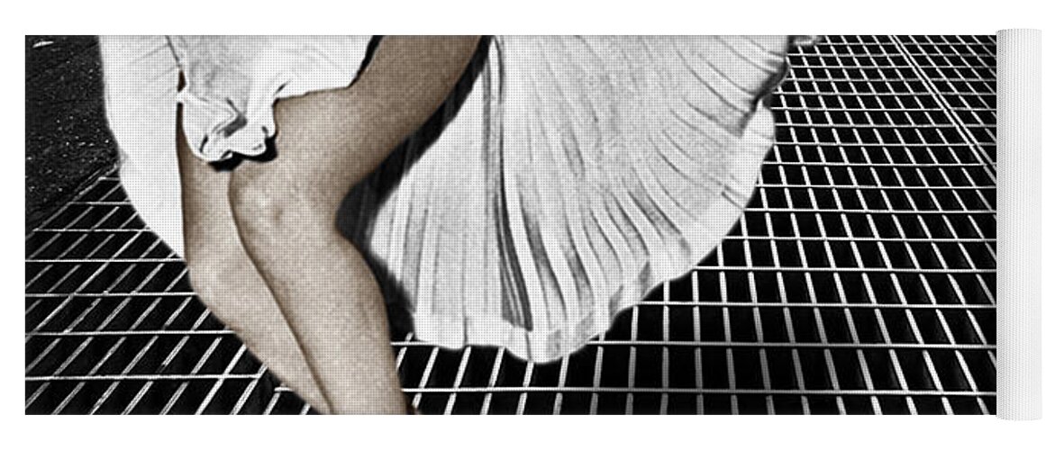Marilyn Monroe Yoga Mat featuring the photograph Marilyn Monroe In New York City by Tony Rubino