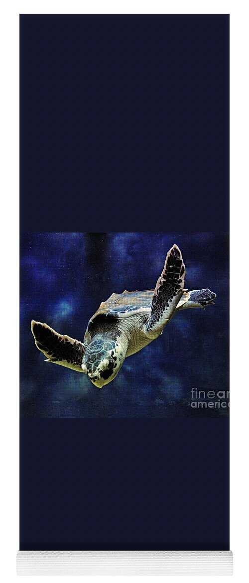 Nature Yoga Mat featuring the photograph Sea Turtle by Savannah Gibbs