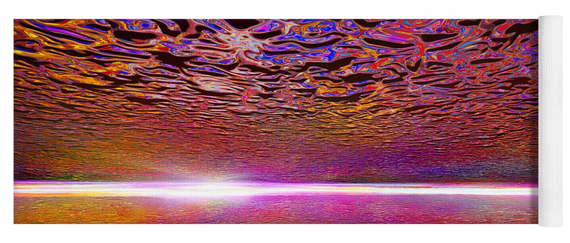 Reflections Yoga Mat featuring the digital art 030415 by Matthew Lindley