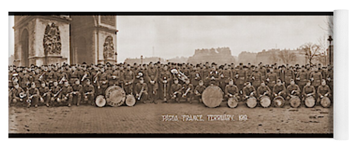 Photography Yoga Mat featuring the photograph 303rd Infantry Band, Paris, France #1 by Fred Schutz Collection