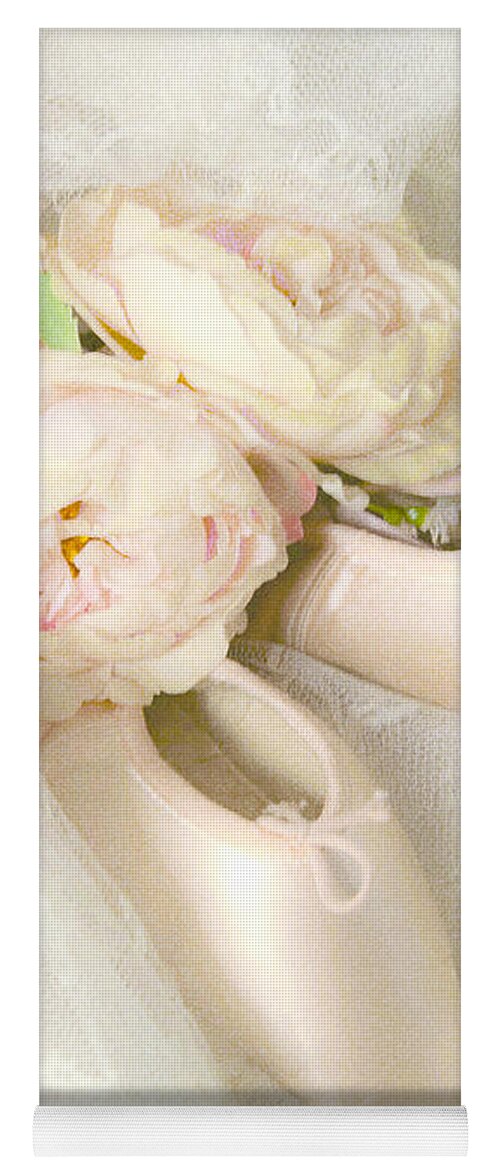 Shabby Chic Prints Yoga Mat featuring the photograph Ballet Shoes by Theresa Tahara