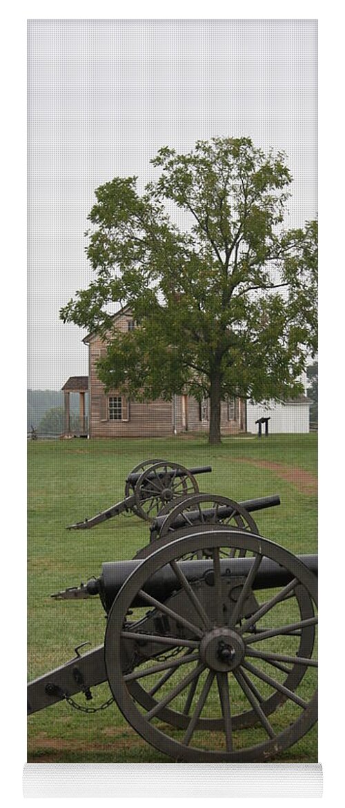 Cannon Yoga Mat featuring the photograph Battlefield Manassas by Christiane Schulze Art And Photography