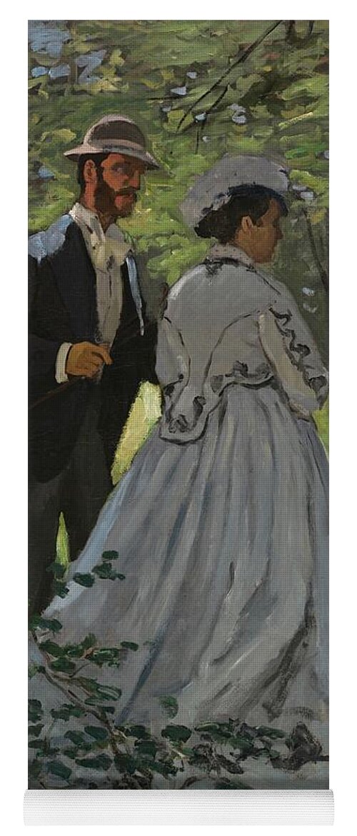 1865 Yoga Mat featuring the painting Bazille and Camille #1 by Claude Monet