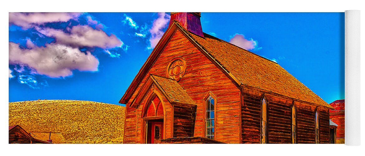 Bodie State Historical Park Yoga Mat featuring the photograph Bodie 20 #1 by Richard J Cassato