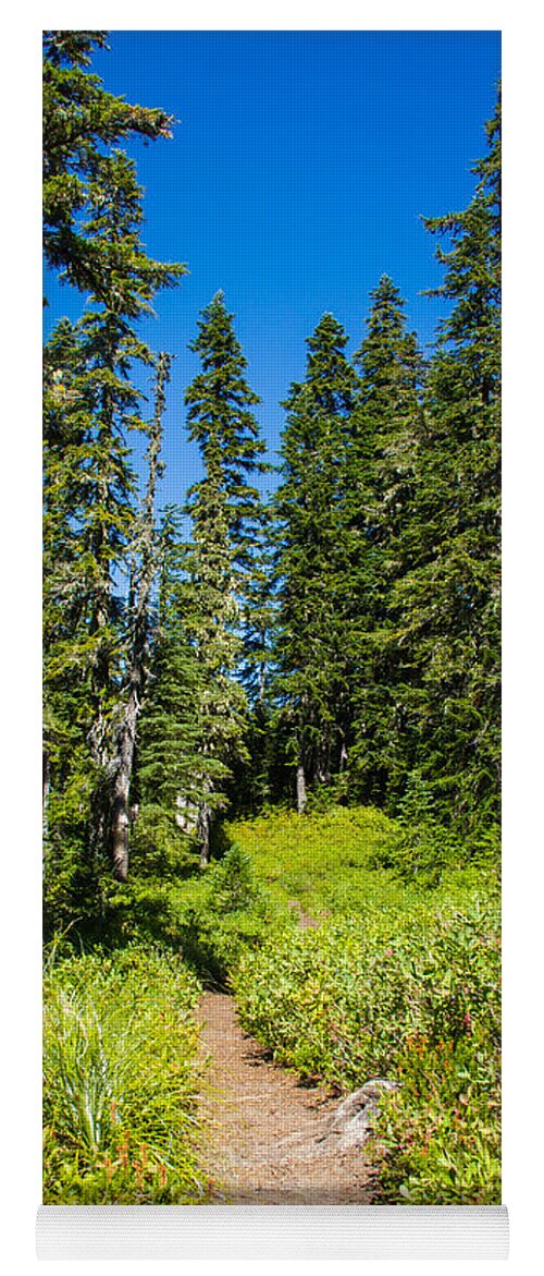 Junction Lake Yoga Mat featuring the photograph Clear blue skies #1 by Kunal Mehra