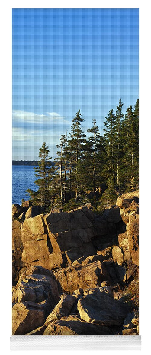Acadia Yoga Mat featuring the photograph Coastal Maine #1 by John Greim