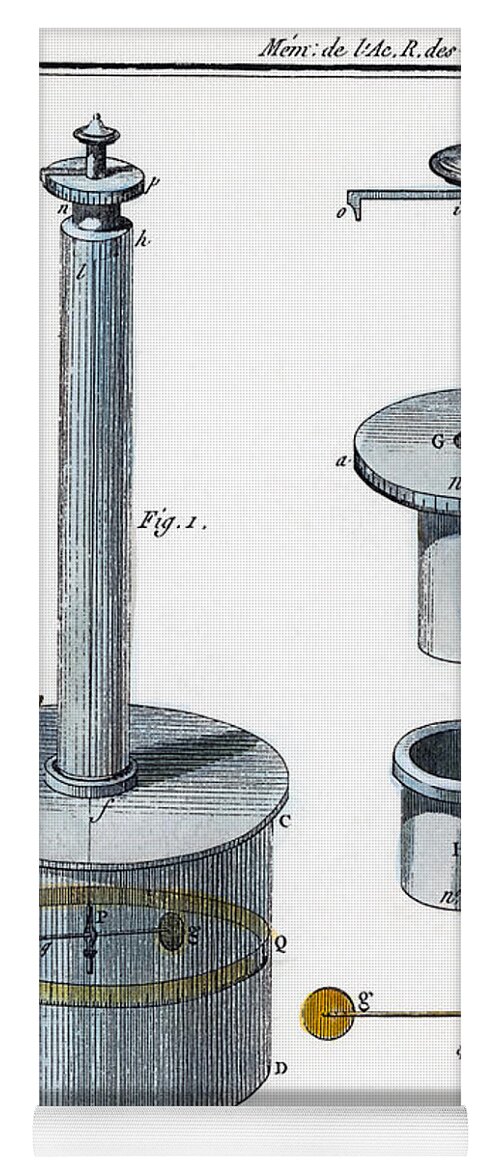 1780s Yoga Mat featuring the photograph Coulombs Torsion Balance #1 by Granger