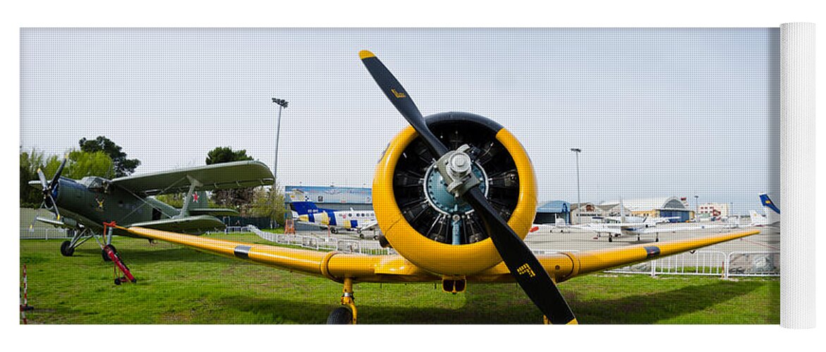 Cuatro Yoga Mat featuring the photograph North American T-6 Texan by Pablo Lopez