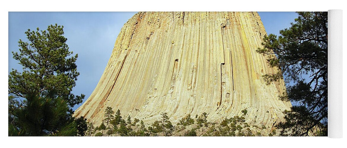 Travelpixpro Devils Tower Yoga Mat featuring the photograph Devils Tower National Monument Wyoming USA #2 by Shawn O'Brien