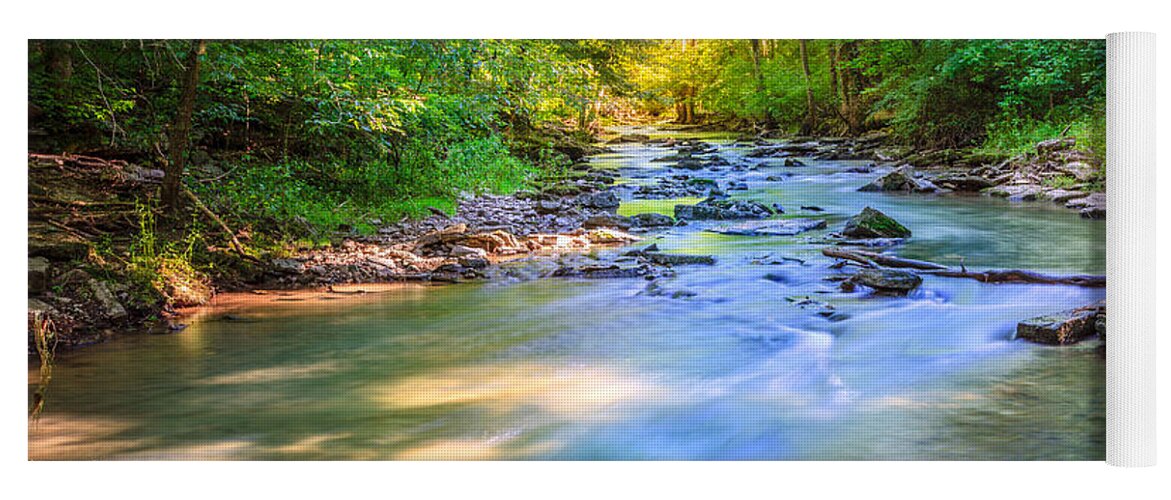Beautiful Yoga Mat featuring the photograph Forest creek in Kentucky by Alexey Stiop