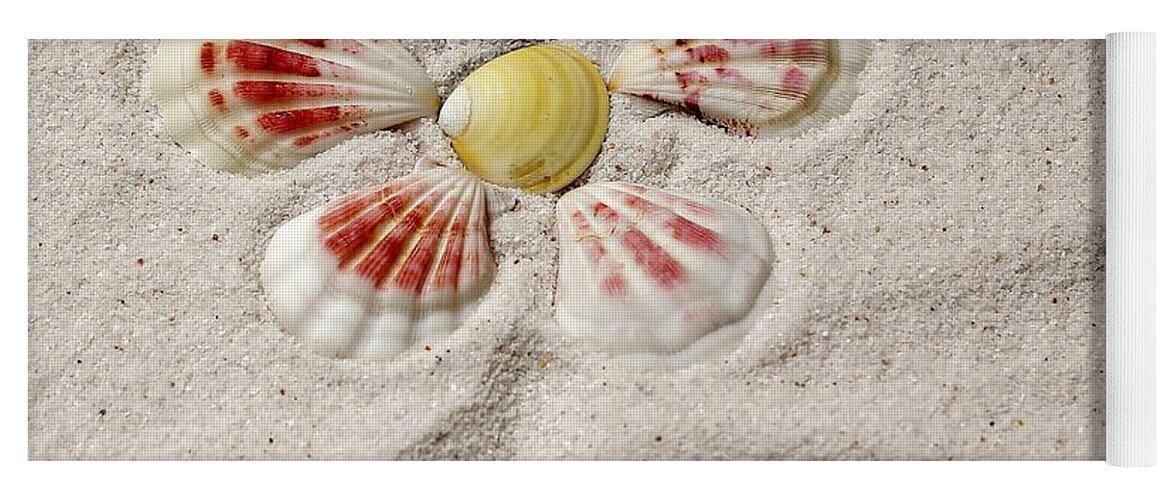 Shells Yoga Mat featuring the photograph I See Yellow by Karin Pinkham