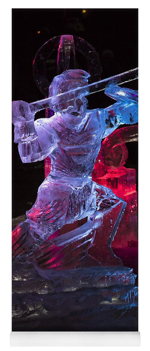 Boston Yoga Mat featuring the photograph Ice sculpture #1 by Steven Ralser