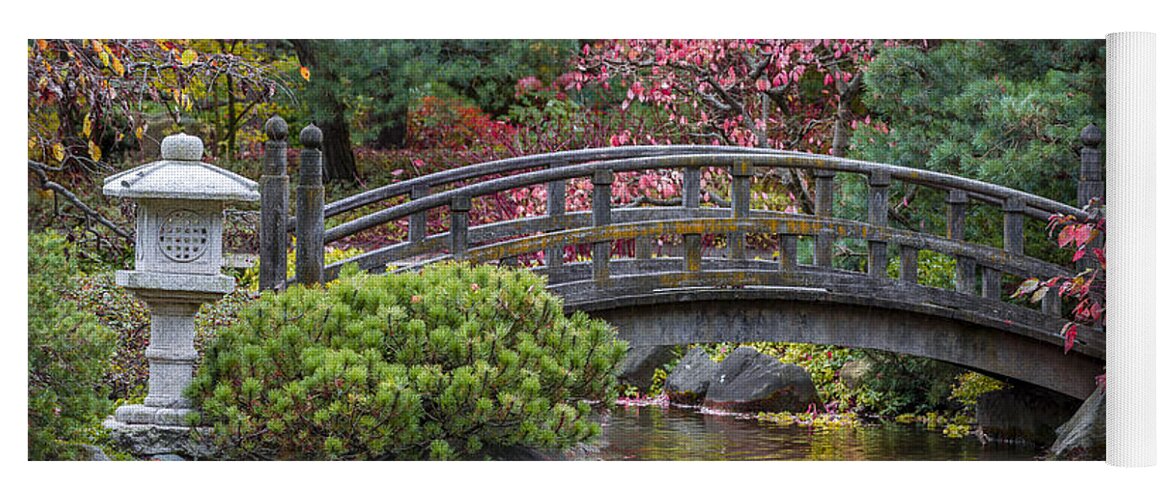 Japanese Gardens Yoga Mat featuring the photograph Japanese Bridge #1 by Sebastian Musial