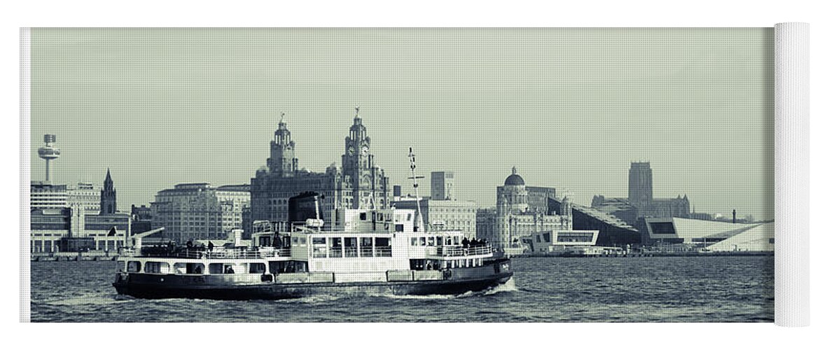 Liverpool Museum Yoga Mat featuring the photograph Mersey Ferry by Spikey Mouse Photography