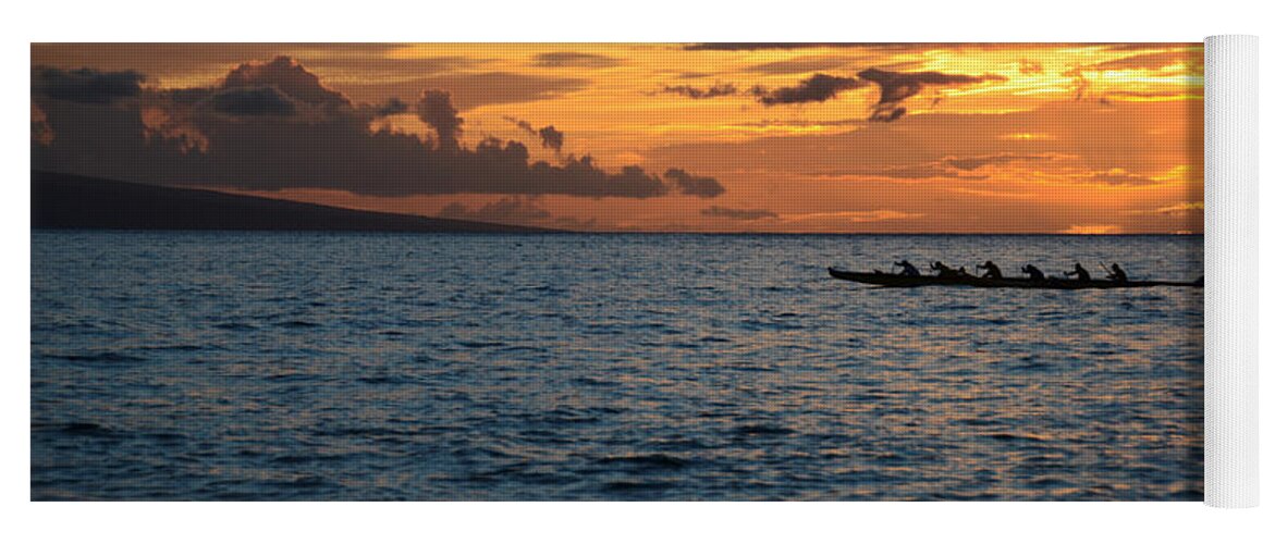 Photograph Yoga Mat featuring the photograph Outrigger Sunset #1 by Kelly Wade