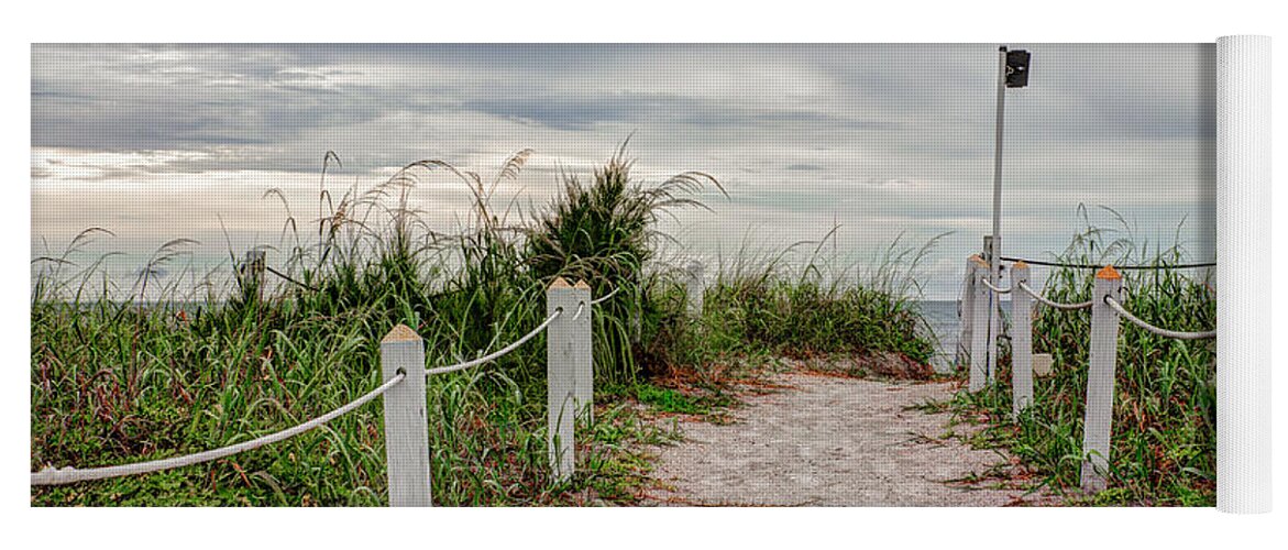 Pathway Yoga Mat featuring the photograph Pathway to the Beach #2 by Robert Bellomy