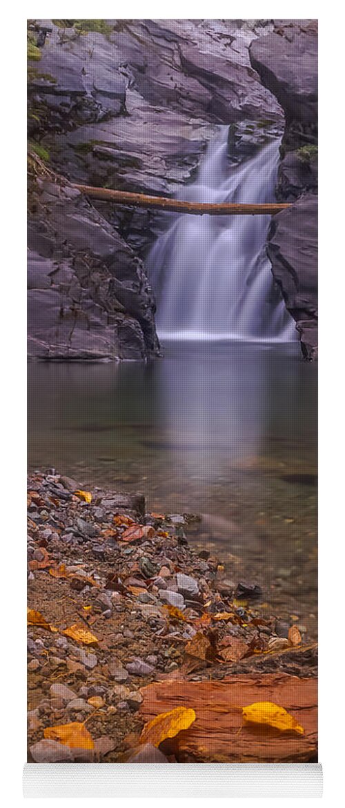 Canada Yoga Mat featuring the photograph Perry Creek Falls #2 by Thomas Nay