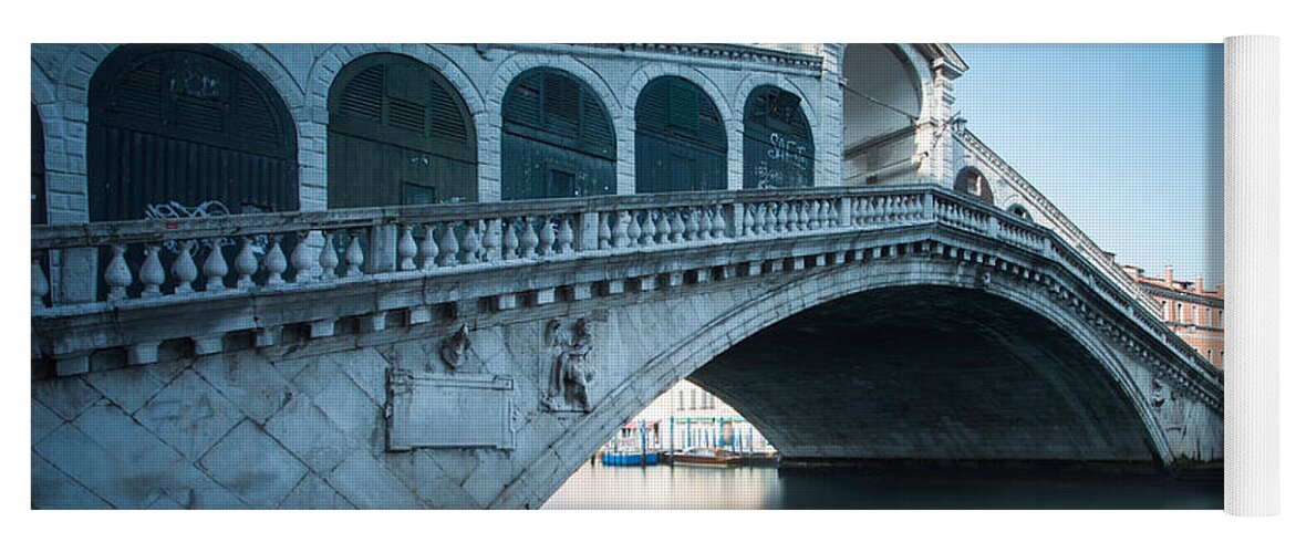 Arch Yoga Mat featuring the photograph Rialto bridge Venice Italy #1 by Matteo Colombo