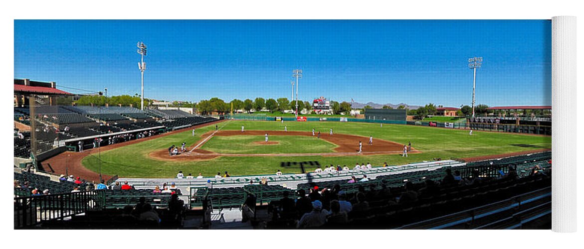Scottsdale Yoga Mat featuring the photograph Scottsdale Stadium #2 by C H Apperson