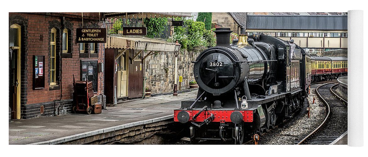 Steam Locomotive Yoga Mat featuring the photograph Steam Train Wales by Adrian Evans