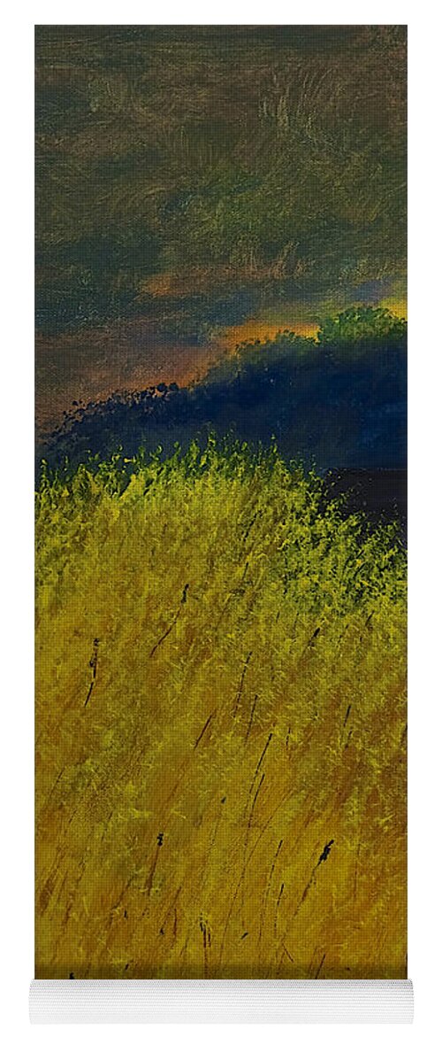 Sunrise Yoga Mat featuring the painting Sunrise #1 by Dick Bourgault