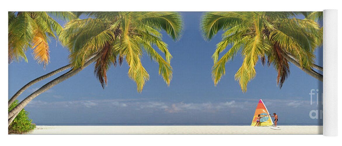 Panorama Yoga Mat featuring the photograph The Beach by Edmund Nagele FRPS