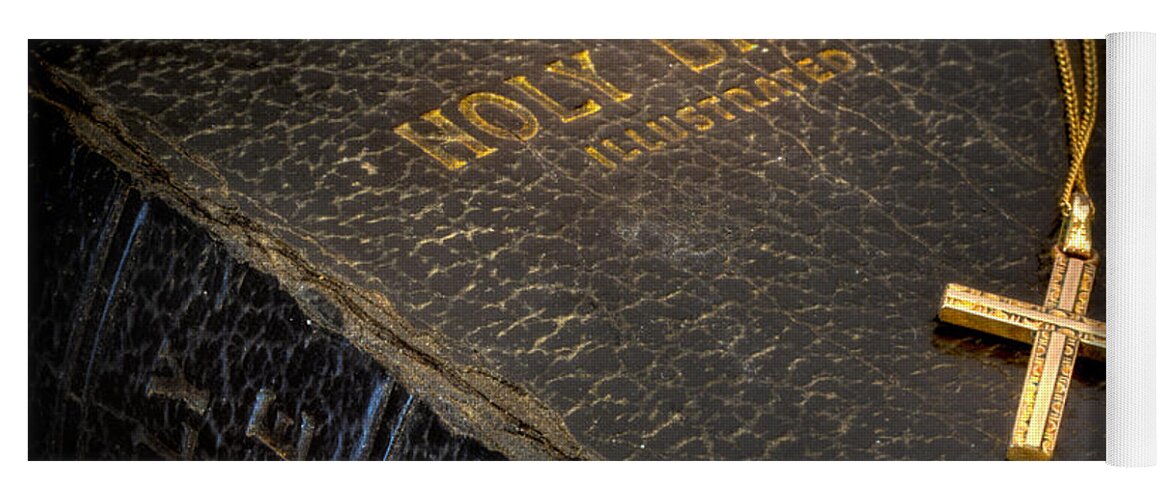Bible Yoga Mat featuring the photograph The Holy Bible #1 by David and Carol Kelly