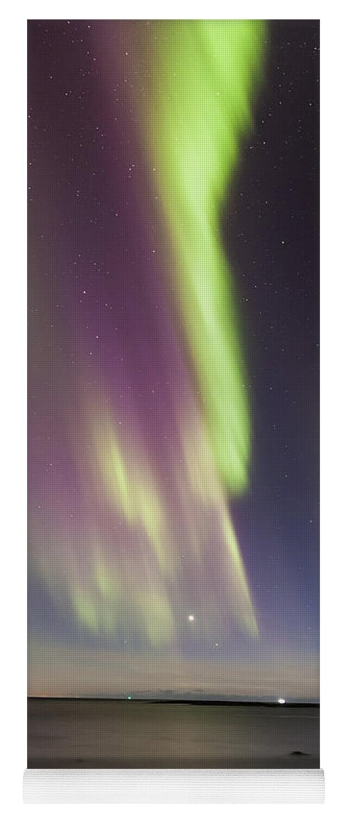 Northern Lights Yoga Mat featuring the photograph Northern Lights Iceland #11 by Gunnar Orn Arnason