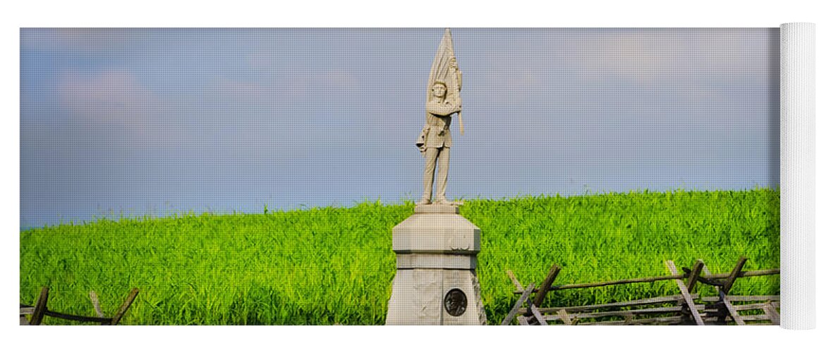 132 Yoga Mat featuring the photograph 132 Pennsylvania Volunteer Infantry - Antietam Maryland by Bill Cannon